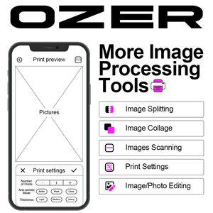<span class=keywords><strong>Ozer</strong></span> Imprimante de pochoir de tatouage sans fil Copieur thermique Machine de transfert de tatouage Imprimante de tatouage professionnelle - Product Image 5