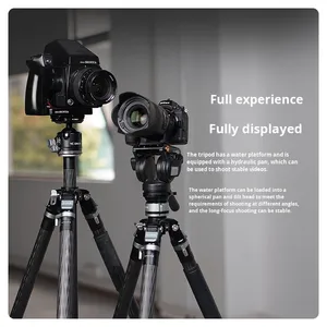 Trépied professionnel Yconion Tako T23 en fibre de carbone pour photographie extérieure, extension à une touche, longue portée pour observation des oiseaux et paysages - Product Image 2
