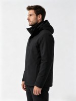 Veste d'hiver unisexe à capuche 3 en 1, imperméable, coupe-vent, doublure thermique, randonnée en raquette, randonnée en sac à dos, golf, pique-nique, camping, tour