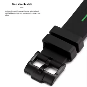 Correa de Reloj Deportiva GMT de Acero de 20 mm con Correa de Silicona Marrón y Hebilla de Pasador Curvo - Product Image 2