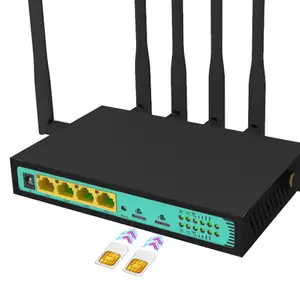 Openwrt Unlock Load Balance Dual Modems 300Mbps Dual Sim 4G LTE Router