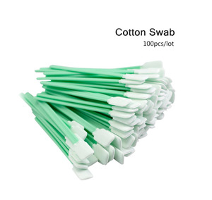 Outils de nettoyage de coton-tige d'industrie Non tissé antistatique dépoussiérage pour lentille de fenêtre de protection Laser 100 pièces par sac - Product Image 1