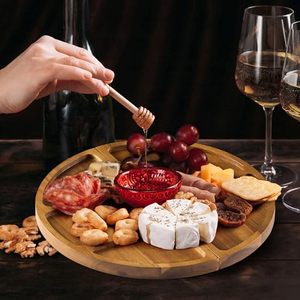 Planches à charcuterie extra larges, planche à <span class=keywords><strong>fromage</strong></span> en acacia en 3 parties avec ensemble <span class=keywords><strong>de</strong></span> couteaux, <span class=keywords><strong>plateau</strong></span> <span class=keywords><strong>de</strong></span> service unique pour <span class=keywords><strong>anniversaire</strong></span> - Product Image 6