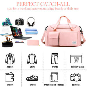 Sac de sport et de yoga personnalisable 2026 en tissu Oxford imperméable à motif uni, grande capacité, idéal pour la gym, les voyages et la caméra - Product Image 5