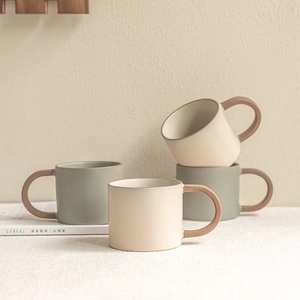 Đơn giản 15OZ Mug biểu tượng tùy chỉnh trống gốm cốc cà phê in ấn hiện đại Vòng sứ cốc cà phê - Product Image 1