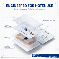 Carte-clé d'hôtel personnalisée en PVC, intelligente, étanche, RFID NFC, 13,56 MHz, puce 1K, carte cadeau d'entreprise, carte de membre CR80
