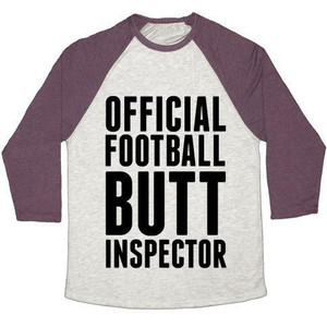 Maglietta da baseball unisex Tri-Blend ufficiale Football Butt Inspector - Product Image 4