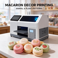 Imprimante jet d'encre à plat A4 pour impression de macarons, encre comestible CMYK, imprimante intelligente Wi-Fi avec fonction de découpe