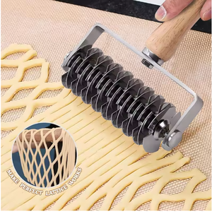 Outils de pâtisserie de cuisson en acier inoxydable professionnel pâte à tarte à biscuits treillis volet roulant coupe-pâtisserie croûte à Pizza - Product Image 6