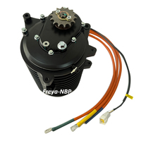 Kit moteur électrique central puissant Qs138 70h V3 pour VTT, avec compteur de vitesse Fardrive 72680 et contrôleur, moteur à engrenages 3000w