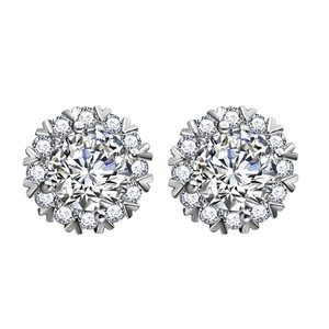 Orecchini a Perno a Forma di Fiocco di Neve per Donne, Eleganti e Discreti per Uso Quotidiano, Accessori per Outfit Casual e Regalo - Product Image 1