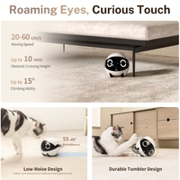 Robot Moniteur Sans Fil OEM pour Animaux de Compagnie, Contrôle par Application Intelligente, Vidéo 2K, Audio à Distance, Détection de Mouvement, Design LED Attrayant, Jouets Laser pour Chats/Chiens