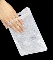 Sacs en tissu non tissé blancs avec fermeture éclair, sacs d'emballage en plastique refermables