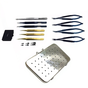 Ensemble d'instruments de micro-chirurgie de haute qualité 17 pièces nouveau Kit de source d'alimentation manuelle essentiel pour la base chirurgicale - Product Image 1