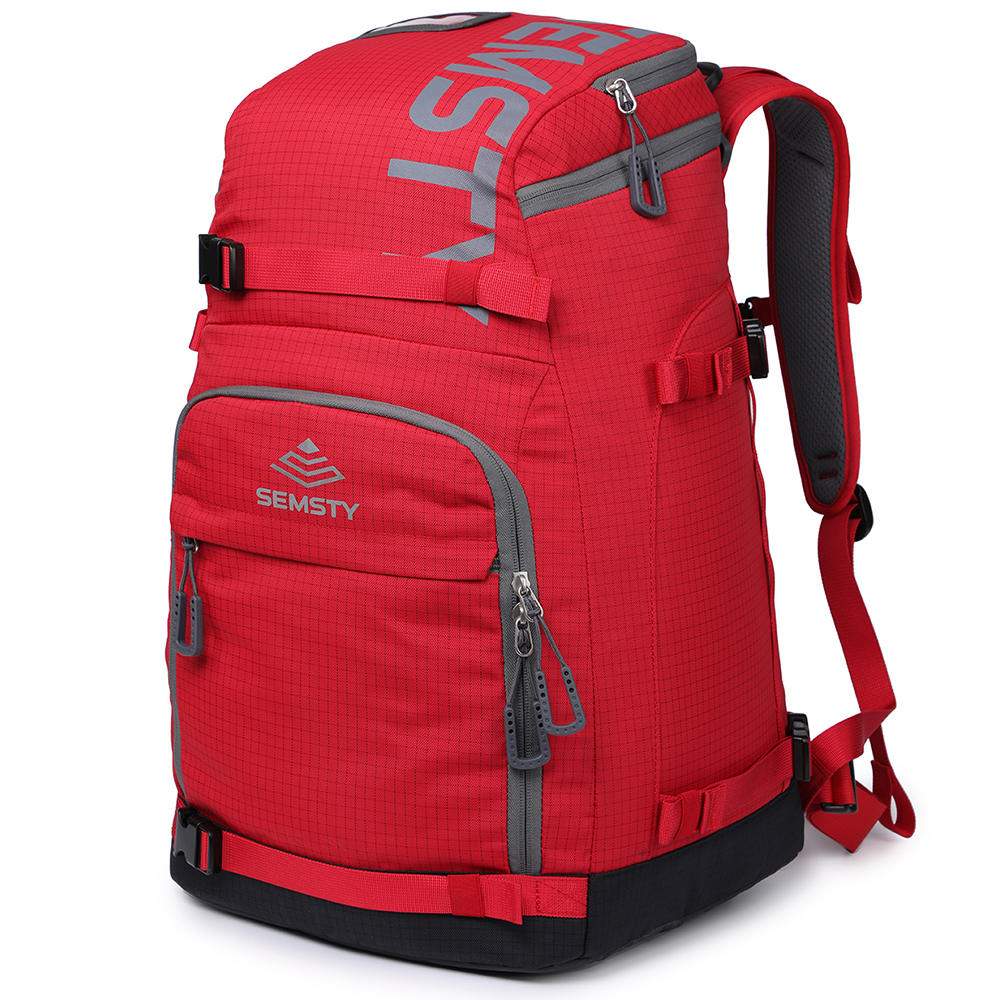 SEMSTY Large Capacity 50 L Ski Boot Backpack Bag For Skiing Ski Board