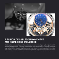 Montres OEM ODM, personnalisation du logo de la marque, mode, luxe, montre mécanique automatique squelette pour homme, haute qualité.
