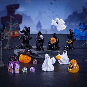 ליל כל הקדושים קודר רוח רפאים figurfin ידידותי לסביבה שרף מיני קישוט שולחן עבודה חדש צלב גבול אביזר קישוט - Product Image 1