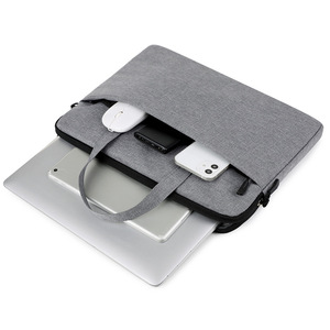 Sacoche pour ordinateur portable étanche et fine, légère, en polyester souple, 15,6 pouces, pour réunions d'affaires - Product Image 6