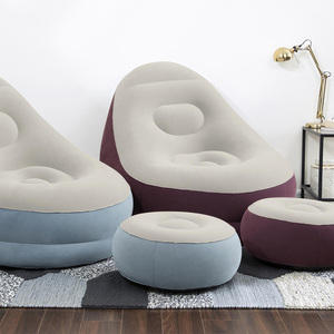 <strong>Bestway</strong> 75053 Inflatable <strong>air</strong> <strong>Sofa</strong> Living Room Footrest Modern Recliner Single Flocked <strong>Air</strong> Chair Inflatable <strong>Air</strong> <strong>Sofa</strong> Lay <strong>Bed</strong> - Product Image 5