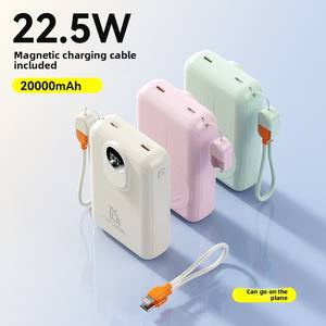 Mini chargeur magnétique 2025 ultra fin portable le <span class=keywords><strong>plus</strong></span> petit chargeur rapide de poche <span class=keywords><strong>Batterie</strong></span> <span class=keywords><strong>externe</strong></span> sans fil 22,5wPower Banks 20000mah - Product Image 3