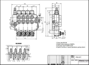 คู่มือการใช้งาน P80-G34-4OT จัดหาโดยตรงจากโรงงานและการกระจายสินค้าทั่วโลกของวาล์วควบคุมทิศทางสำหรับชิ้นส่วนเครื่องจักรก่อสร้าง - Product Image 6