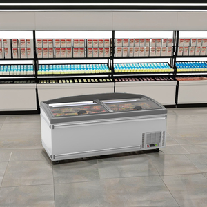 मांस ग्लास दरवाजा फ्रीजर दुकान सुपरशॉप द्वीप फ्रीजर चिकन मांस मछली समुद्री भोजन के लिए - Product Image 2