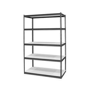 5 הרמה מרופקת פלדה זווית לאחסון הבית להשתמש מדף מתכת עם מבנה בורג חנות מדף חריץ - Product Image 2