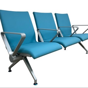 Sillas de Espera Ssouy, Hilera de Asientos Azul Gris Beige con Pasamanos SD-985, Asientos Públicos - Product Image 5
