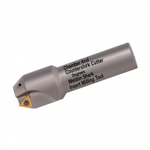 Fresa para biselar y avellanar de 45, 60 y 30 grados con vástago Weldon, herramienta de fresado de inserción - Product Image 2