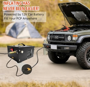 SolidTop Luftkompressor Tragbar <span class=keywords><strong>PCP</strong></span> 12V/110/220V Ölfrei 4500PSI 300Bar <span class=keywords><strong>Auto</strong></span>-Stopp Tauchflaschen Paintball Autoreifen Scuba - Product Image 4