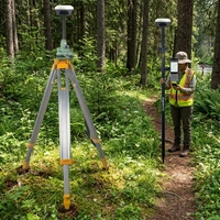 Receptor GNSS, Equipo de Topografía GPS para Mapeo Forestal, Estudios Ecológicos, Recopilación de Datos Geoespaciales, Base y Rover