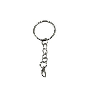 Llavero de hierro con cadena redonda y cierre de mosquetón para accesorios de llaves - Product Image 5
