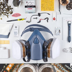 Hitam setengah wajah <span class=keywords><strong>Respirator</strong></span> Taktis anak dapat digunakan kembali silikon masker Gas CBRN Filter oksigen tangki Netflix untuk <span class=keywords><strong>Bong</strong></span> nuklir sejuk Optimal - Product Image 2