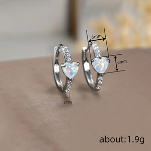 Orecchini a Cuore per Donne, Stile Dolce, Accessori per Orecchie da Indossare Ogni Giorno - Product Image 5