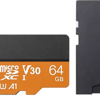 Carte UHS-I 64 Go - Vitesse de lecture jusqu'à 90 Mo/s - Vidéo 4K UHD - U3 A1 V30 - Compatible avec appareil photo/ordinateur portable/smartphone/tablette