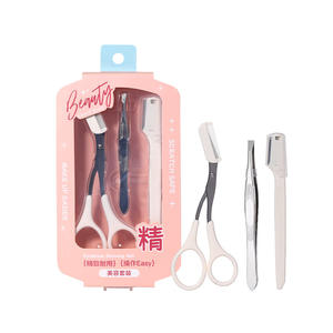 Ensemble de coupe-sourcils Lmltop, 3 pièces en acier inoxydable avec peigne, ciseaux et pinces pour un façonnage facile des sourcils - Product Image 2