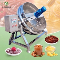 Marmite de cuisson professionnelle multifonctionnelle (vapeur/gaz/électrique) avec chaudière intégrée pour confiseries, mélangeurs et cuisson de grands plats (Biryani)
