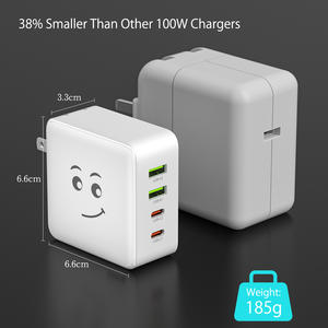 อะแดปเ<span class=keywords><strong>ต</strong></span>อร์ชาร์จ<span class=keywords><strong>เร็ว</strong></span>แบบพกพา TKT OEM ODM รองรับการใช้งานทั่วไป ขนาดกะทัดรัด ชาร์จเร็ว 100W PD GaN <span class=keywords><strong>แบ</strong></span>บ Type C ดีไซน์พับได้ รองรับ MFi สำหรับแล็ปท็อป - Product Image 4