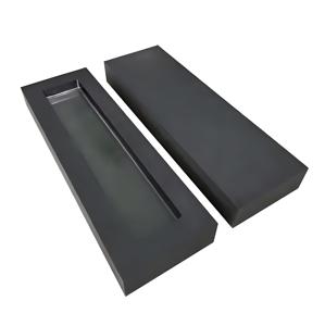 Boîte en <span class=keywords><strong>graphite</strong></span> haute densité personnalisée en usine pour la fusion des métaux