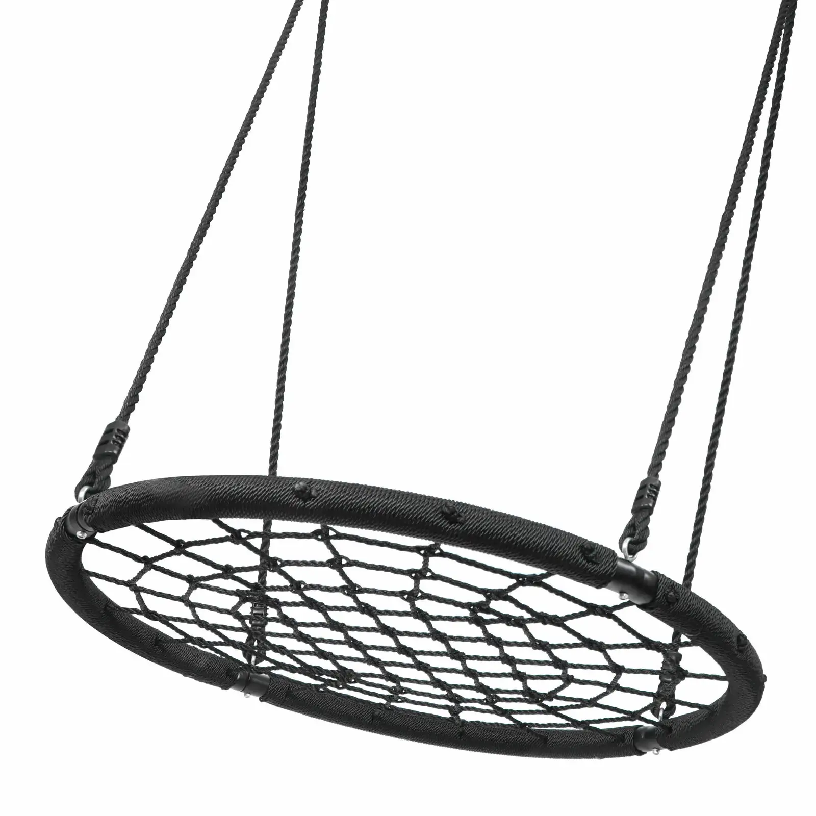 39 inch Spider Web Tree Swing Outdoor Saucer Net Swing Platform Backyard Round Flying Swing