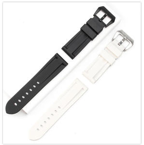 Bracelet de montre universel en silicone avec fermoir en acier inoxydable, vente en gros d'usine, 20mm 22mm 24mm 26mm - Product Image 6