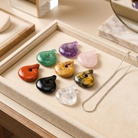 Pendentif univers torsadé en pierre précieuse naturelle 20*23mm, idéal pour la fabrication de colliers et de bijoux – Vente chaude
