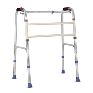 <b>Walker</b> Folding Walking Aid For <b>Elderly</b> With Adjustable Height And Non Slip Feet - Product Image 2