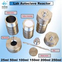 Autoclave de synthèse hydrothermique en acier inoxydable pour laboratoire, avec chambre en PTFE