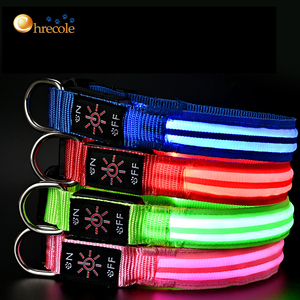 Collar Electrónico <span class=keywords><strong>LED</strong></span> para Mascotas, Ajustable, Recargable, con Luz Intermitente, Collares Reflectantes <span class=keywords><strong>LED</strong></span> para Perros, Productos Nocturnos Antipérdida para Perros - Product Image 1