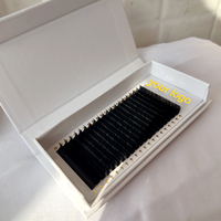 Extensiones de Pestañas de Cachemira Negras Mate de Volumen Extremo con Base Suelta, las Más Vendidas de QC Lash Supplies, 0.03 0.05 0.07, Bandejas de Pestañas Suaves y Esponjosas