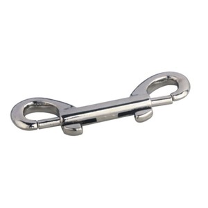 Mosquetón Redondo de Aleación de Zinc Niquelado de Doble Anillo para Uso en Parques Infantiles y Espacios Abiertos - Product Image 1