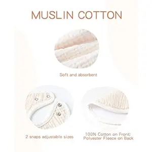 Có thể điều chỉnh in Muslin bé yếm drool mọc răng yếm lap-vai vải cotton hữu cơ yếm cho unisex chàng trai cô gái