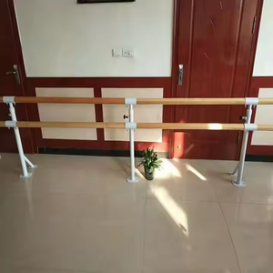 Barre de ballet portable professionnelle avec hauteurs fixes et réglables, double barre pour la maison et les salles de danse - Product Image 4