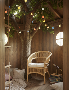 Chaise en bambou Fabiano - Design moderne élégant et confortable pour les chambres et les espaces de vie en appartement - Product Image 6